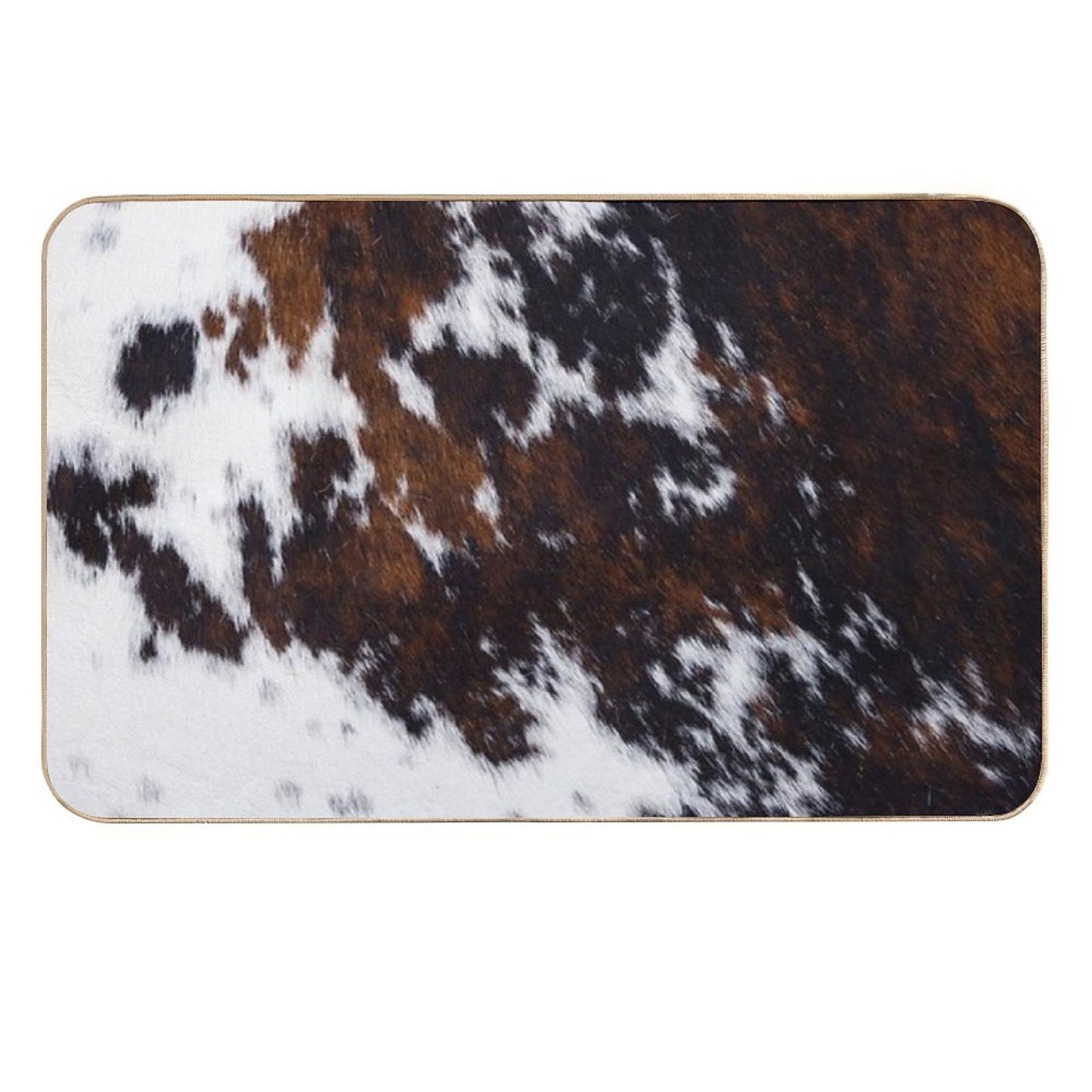 Wanderlust Cow Art Odorless Bath Mat