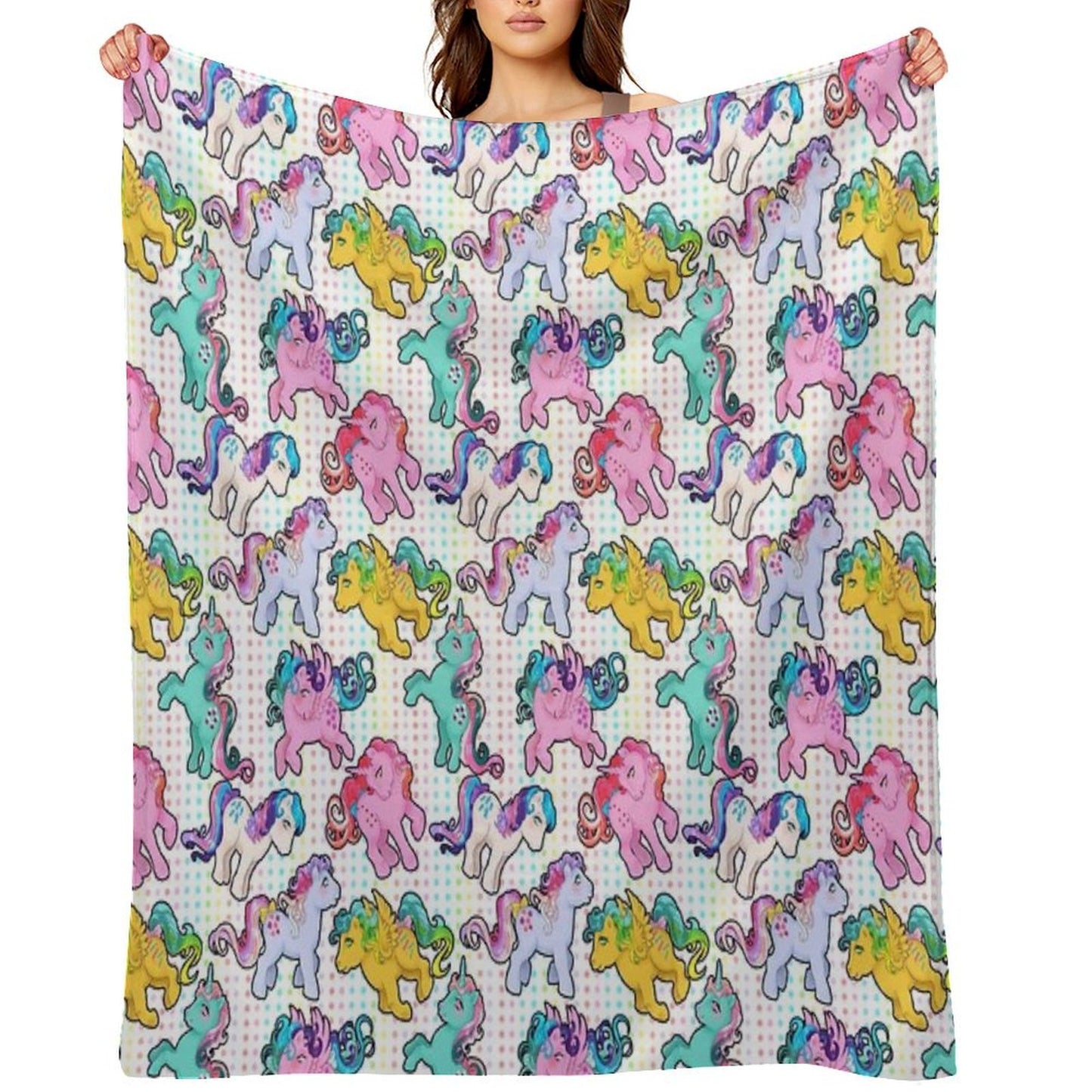 Twinkle Eye G1 Ponies Gift-ready Throw Blanket