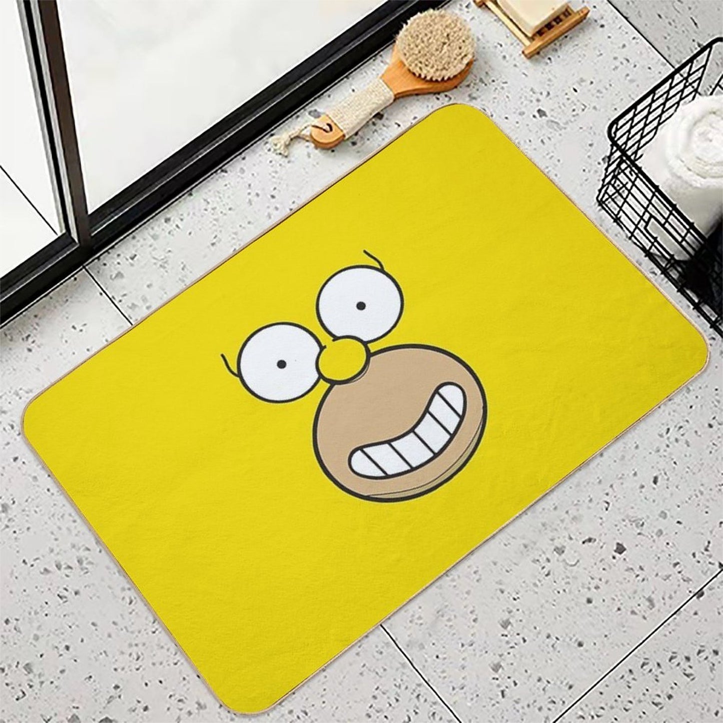 Homer Background 2 Absorbent Bath Mat