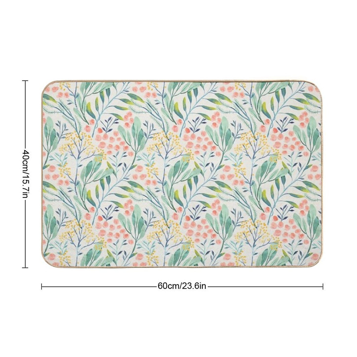 Botanical Garden Fade-Resistant Bath Mat