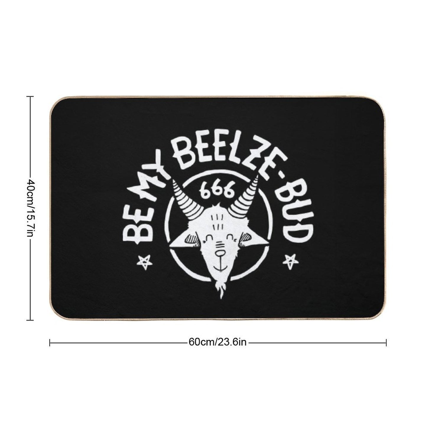 Be My Beelze-bud Toxin-Free Bath Mat