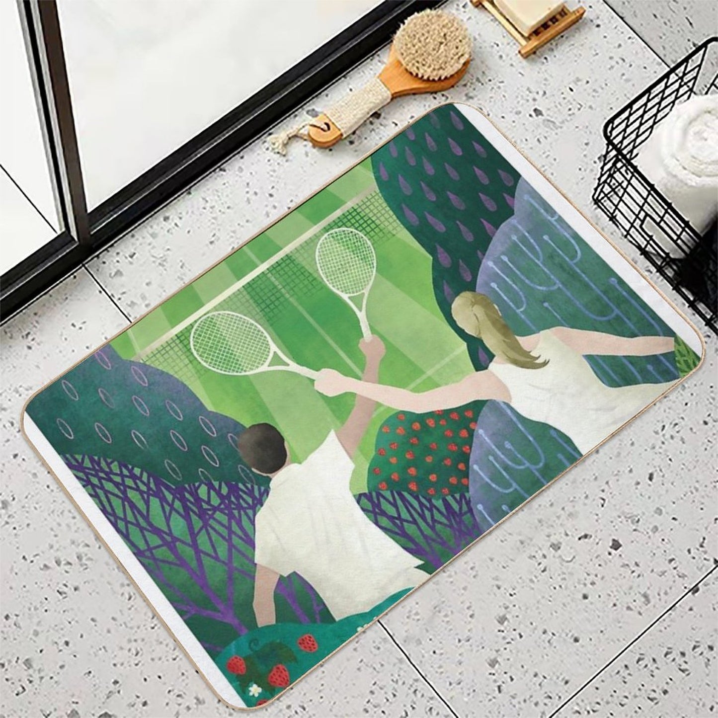 Tennis Durable Bath Mat