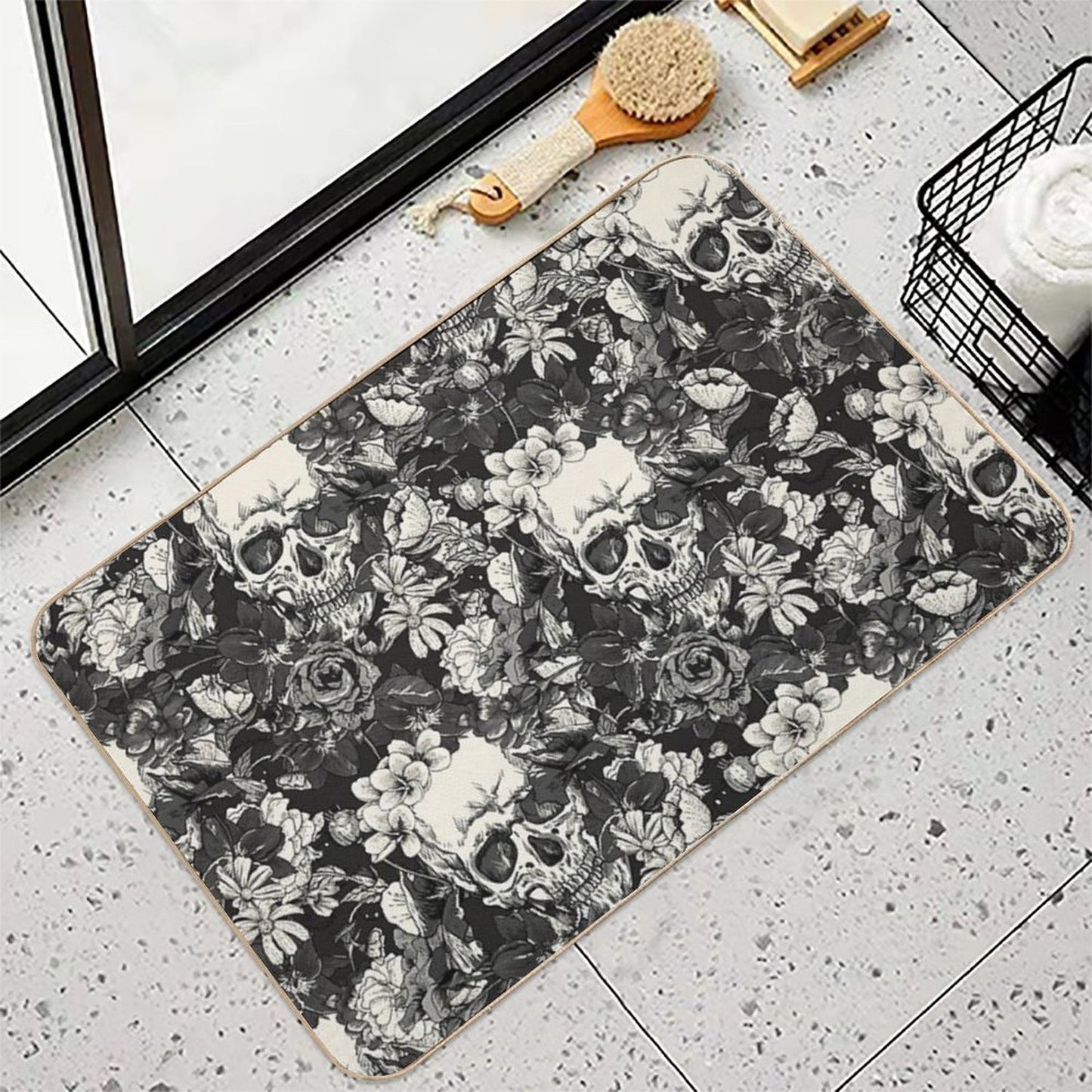 SKULLS Durable Bath Mat