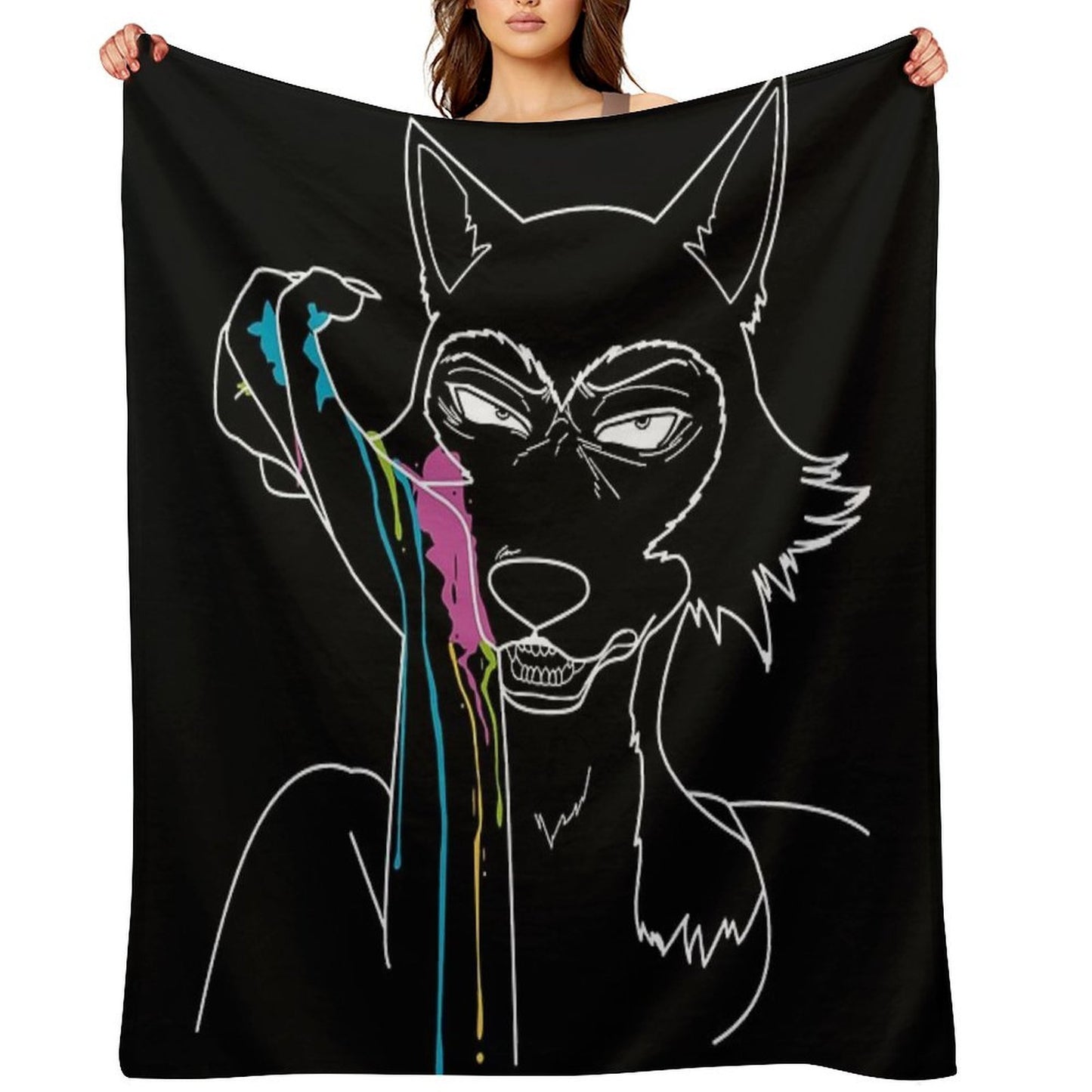 Paint Shrink-resistant Throw Blanket