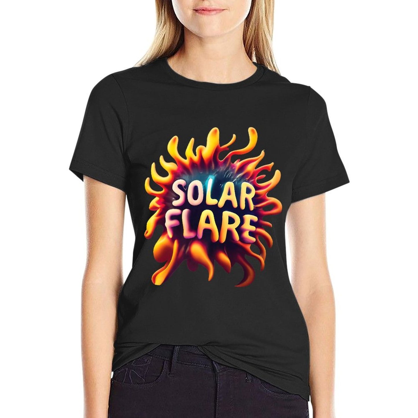 Solar Flare Space Sun Science Fun Aerospace Engineer Eclipse Premium Vintage-inspired T-Shirt