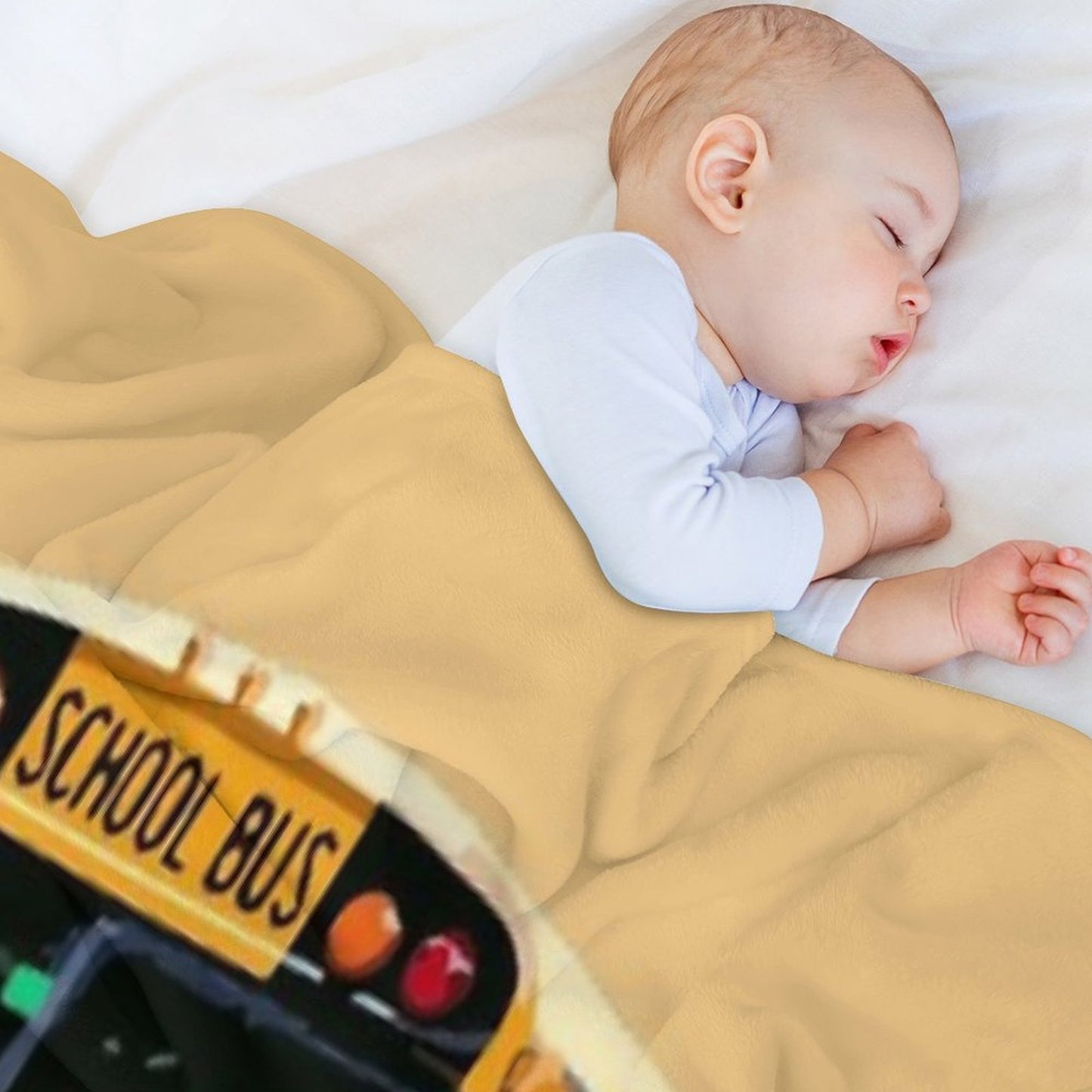School Buses. Quick-dry Throw Blanket