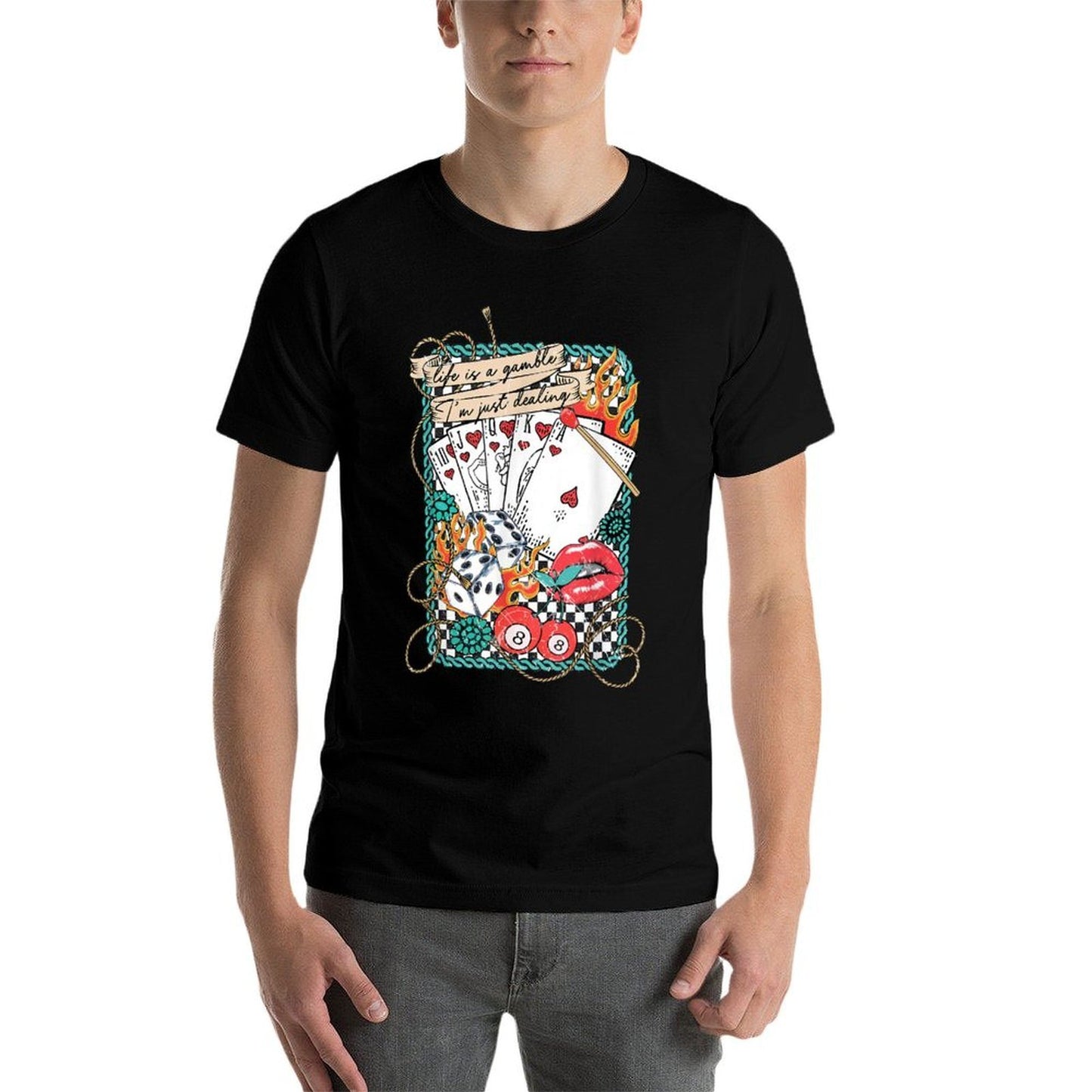 Retro Turquoise Western Country Vintage-inspired T-Shirt