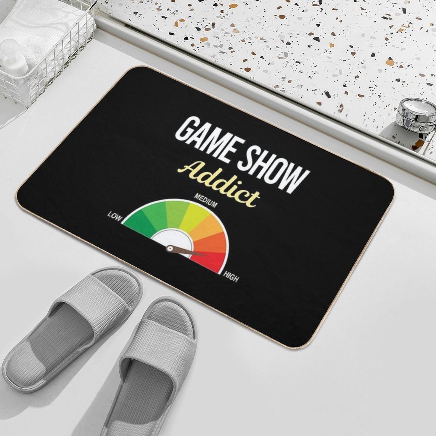 Addict Game Shows TV Show Long-Lasting Bath Mat