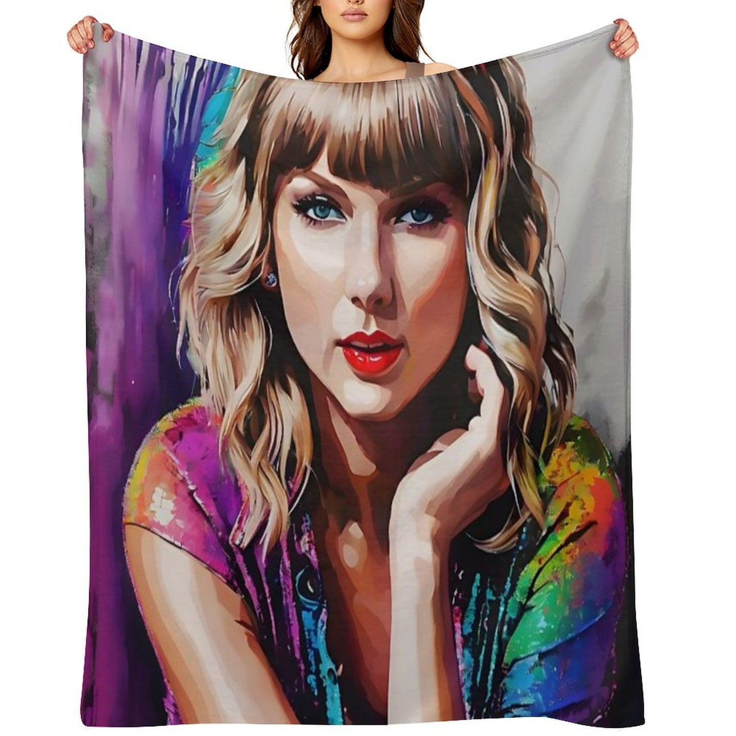 Taylor Swift Portrait V1 Compact Throw Blanket
