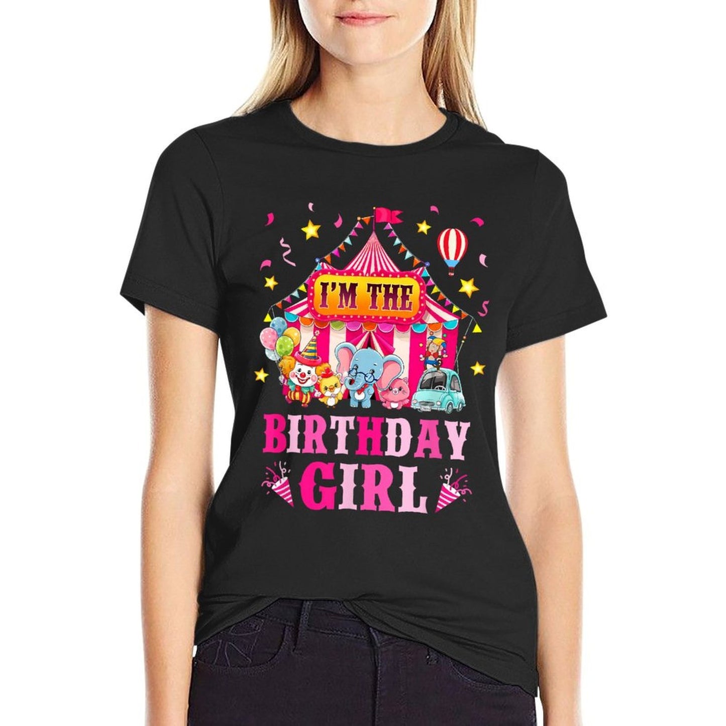 I'm The Birthday Girl Circus Carnival Family Party 1St Bday Lightweight T-Shirt