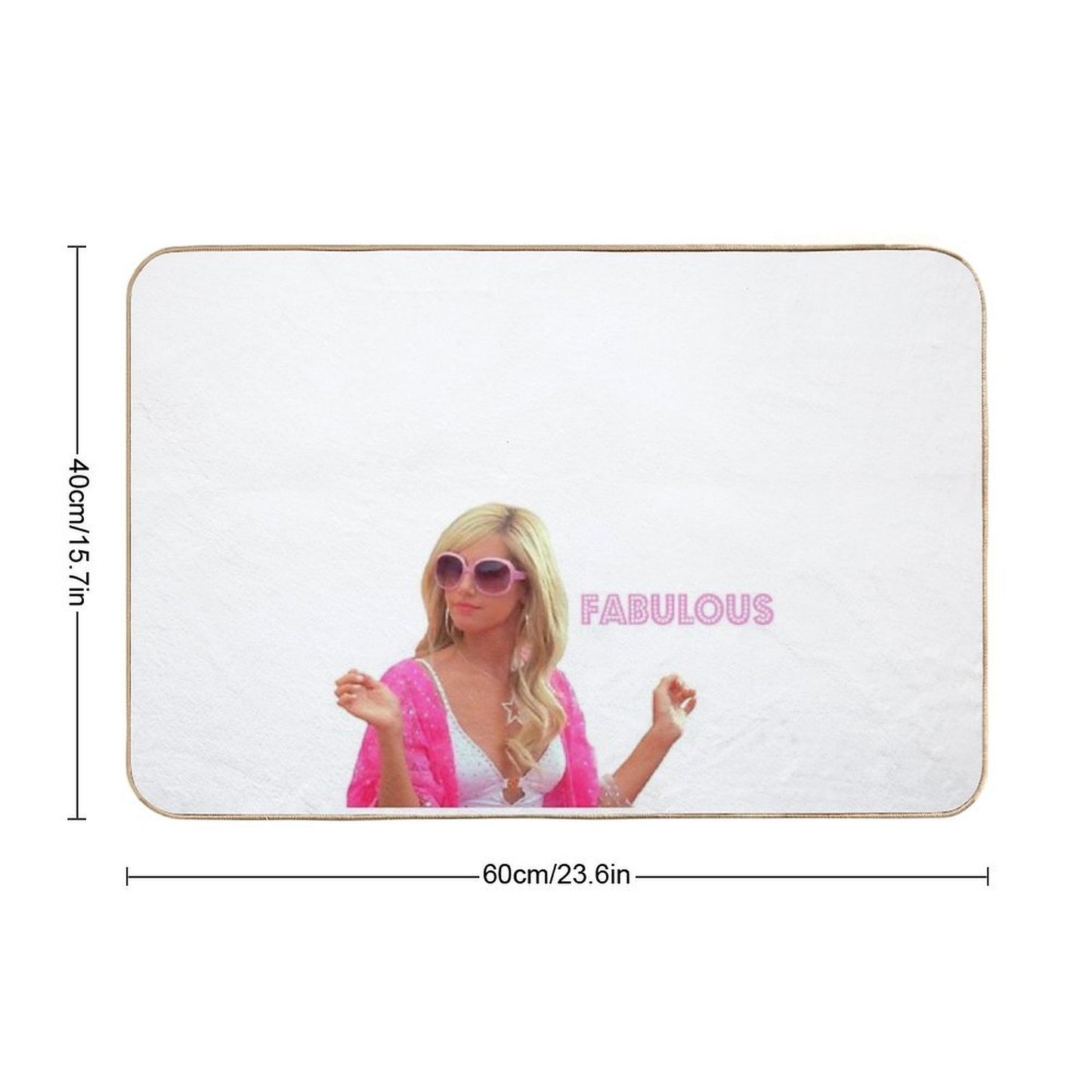Sharpay Fabulous Slip-Resistant Bath Mat