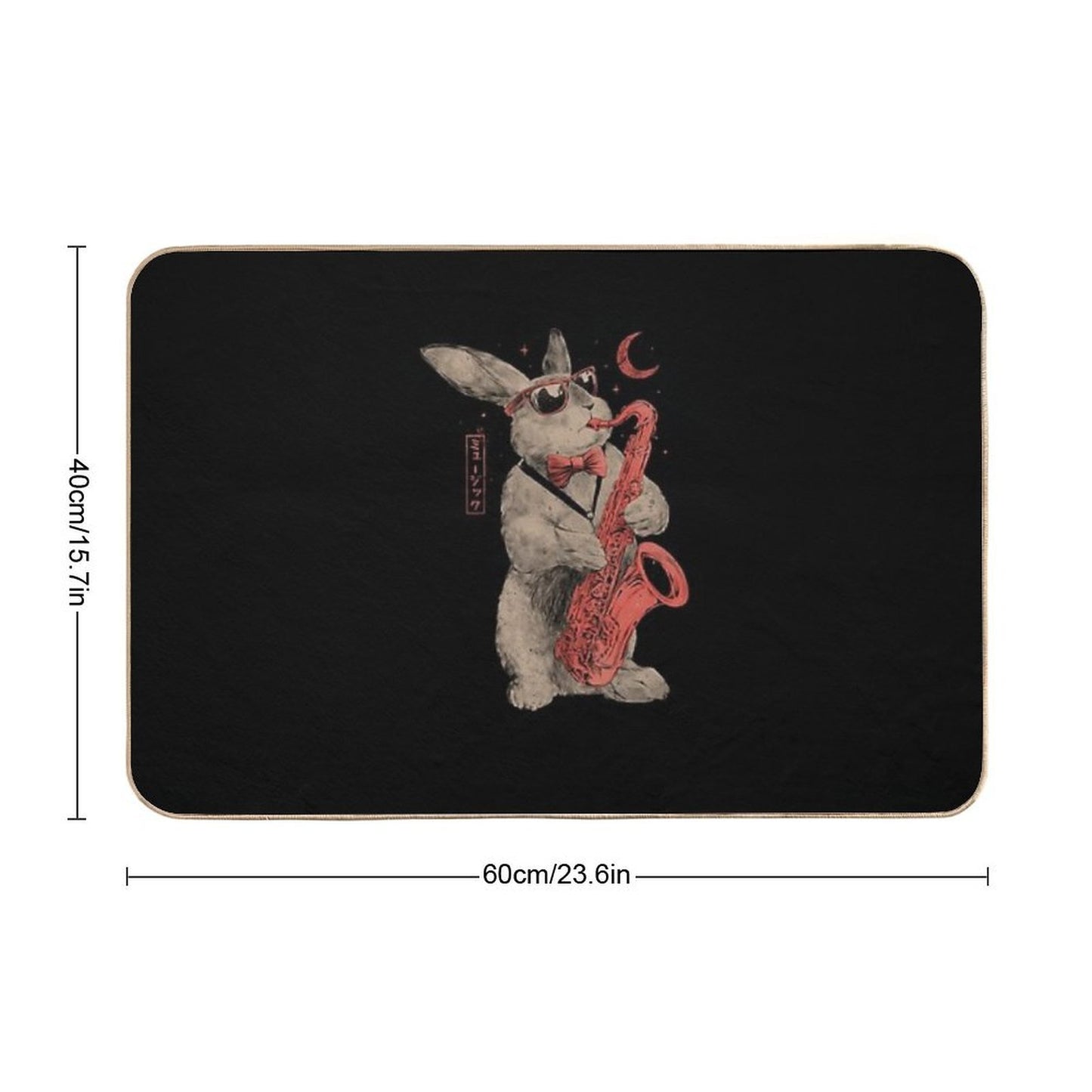 Jazz Bunny - Music Rabbit Saxophone Long-Lasting Bath Mat