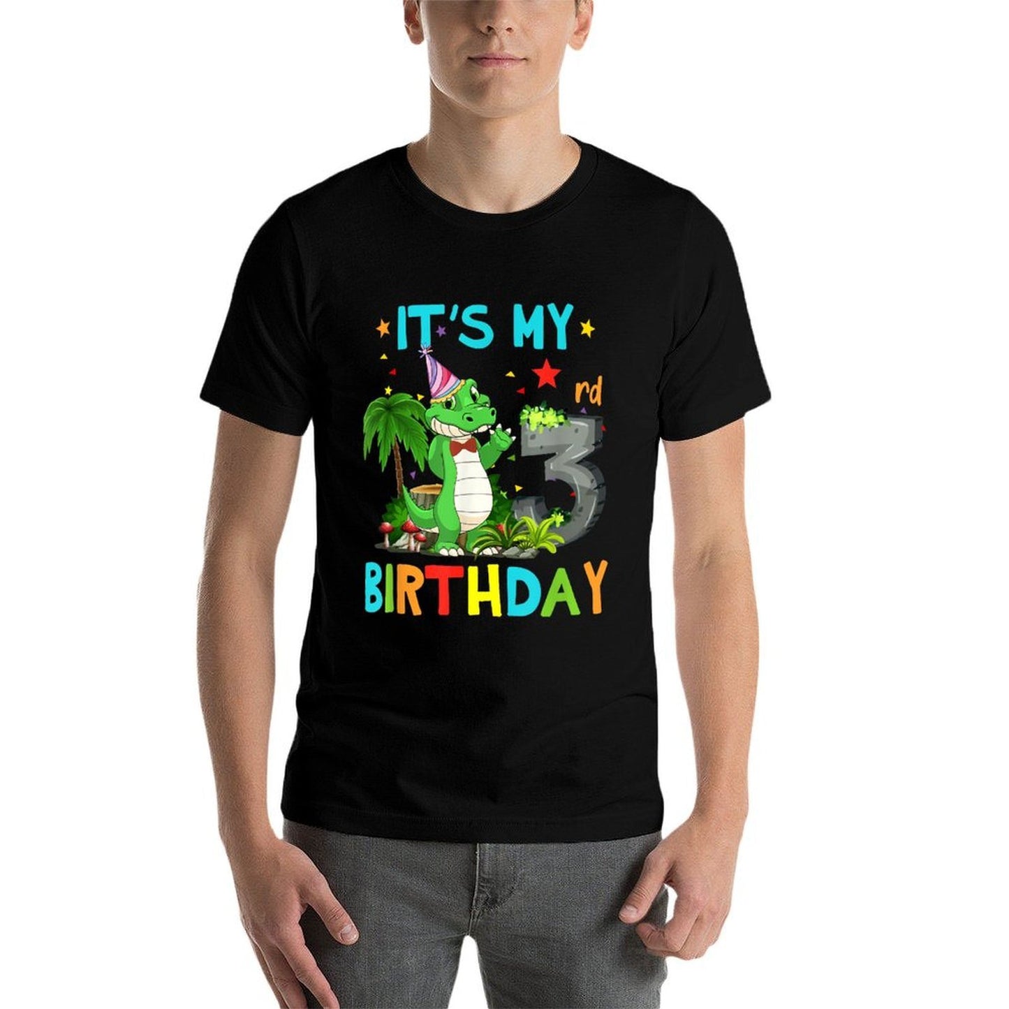 3rd Birthdays Crocodile Birthday 3 Year Old Versatile T-Shirt