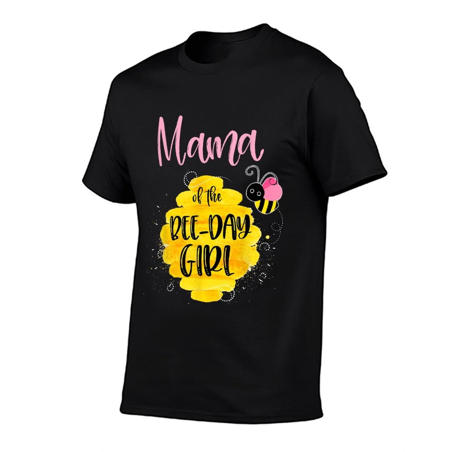 Mama of The Bee-Day Girl Pink Bee Themed Birthday Party Vintage-inspired T-Shirt