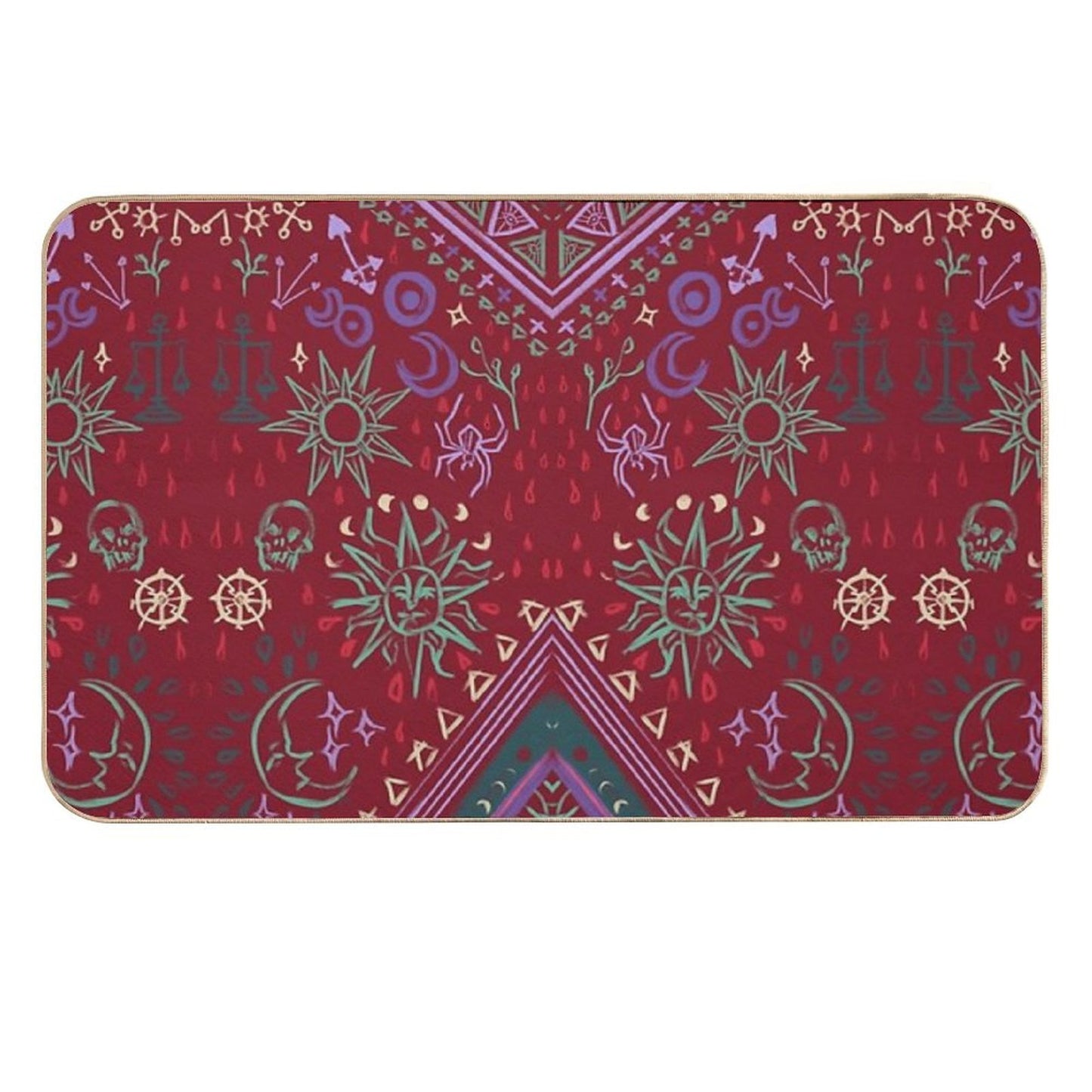 Mollymauk's Coat, Front Panels Durable Bath Mat