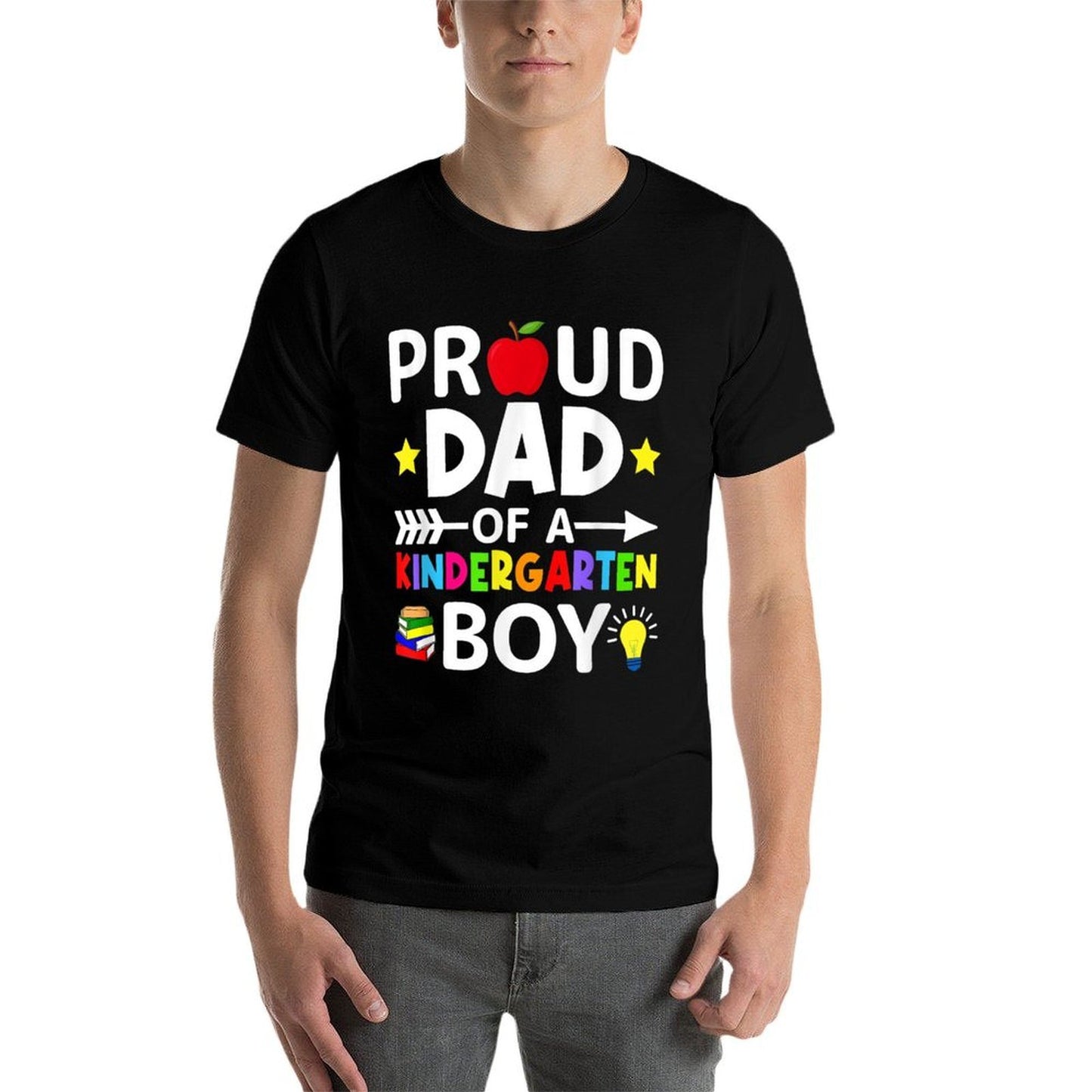 Mens Proud DAD Of A Kindergarten BOY Breathable T-Shirt