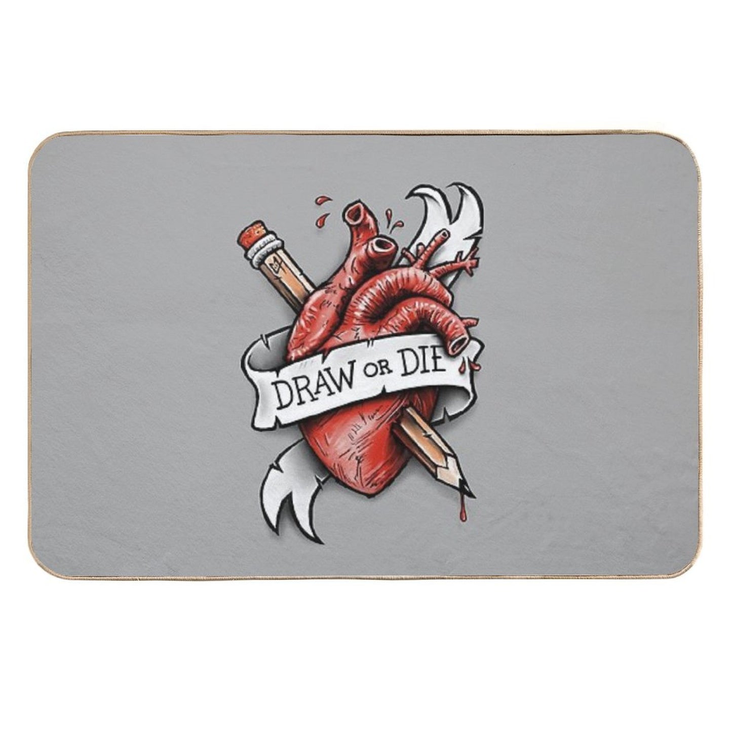Draw Or Die Anti-Trip Bath Mat