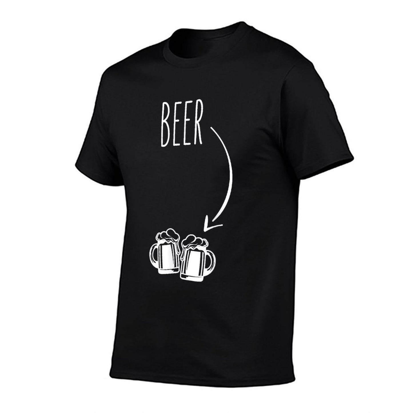 Just Beer in My Belly - Expecting Dad Pregnancy Announcement Comfortable T-Shirt