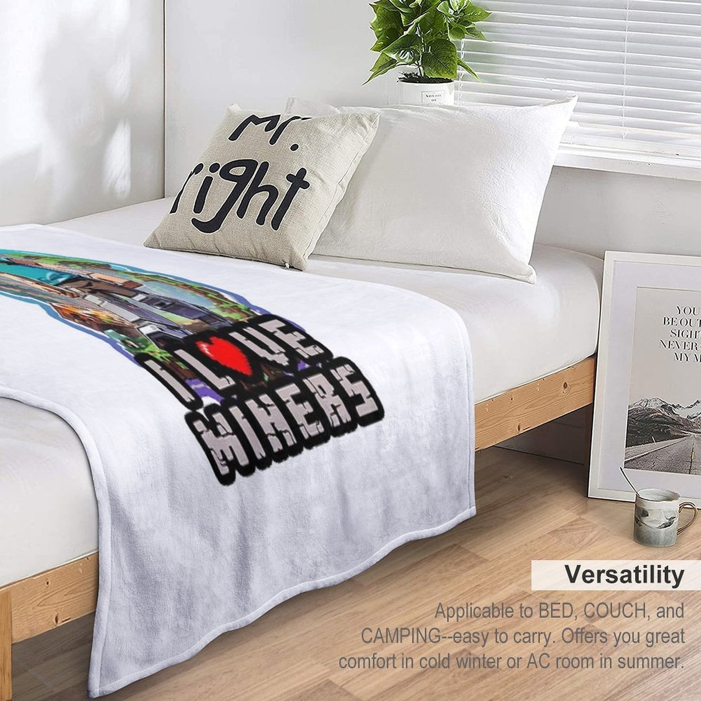 I Love Miners Premium Throw Blanket
