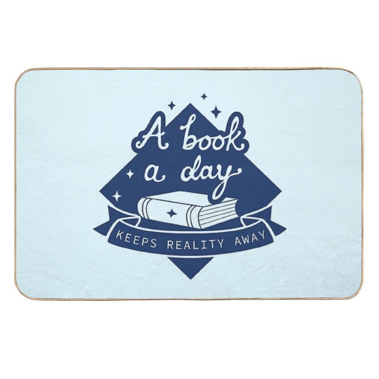 A Book A Day - Book Lover Design Durable Bath Mat