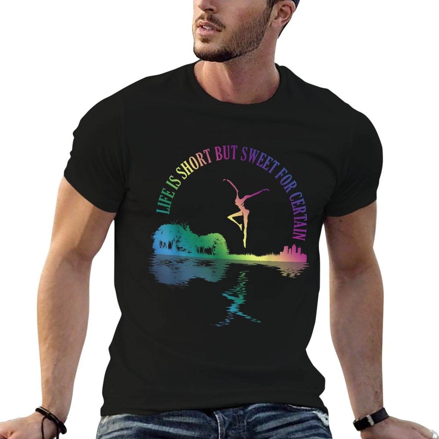 Life Is Short Retro Guitars Lovers But Sweet For Certain Lightweight T-Shirt