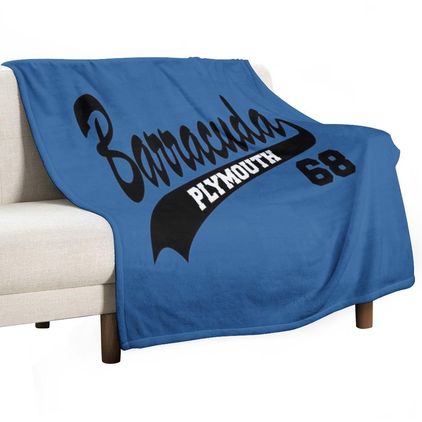 68 Plymouth Barracuda Plush Throw Blanket