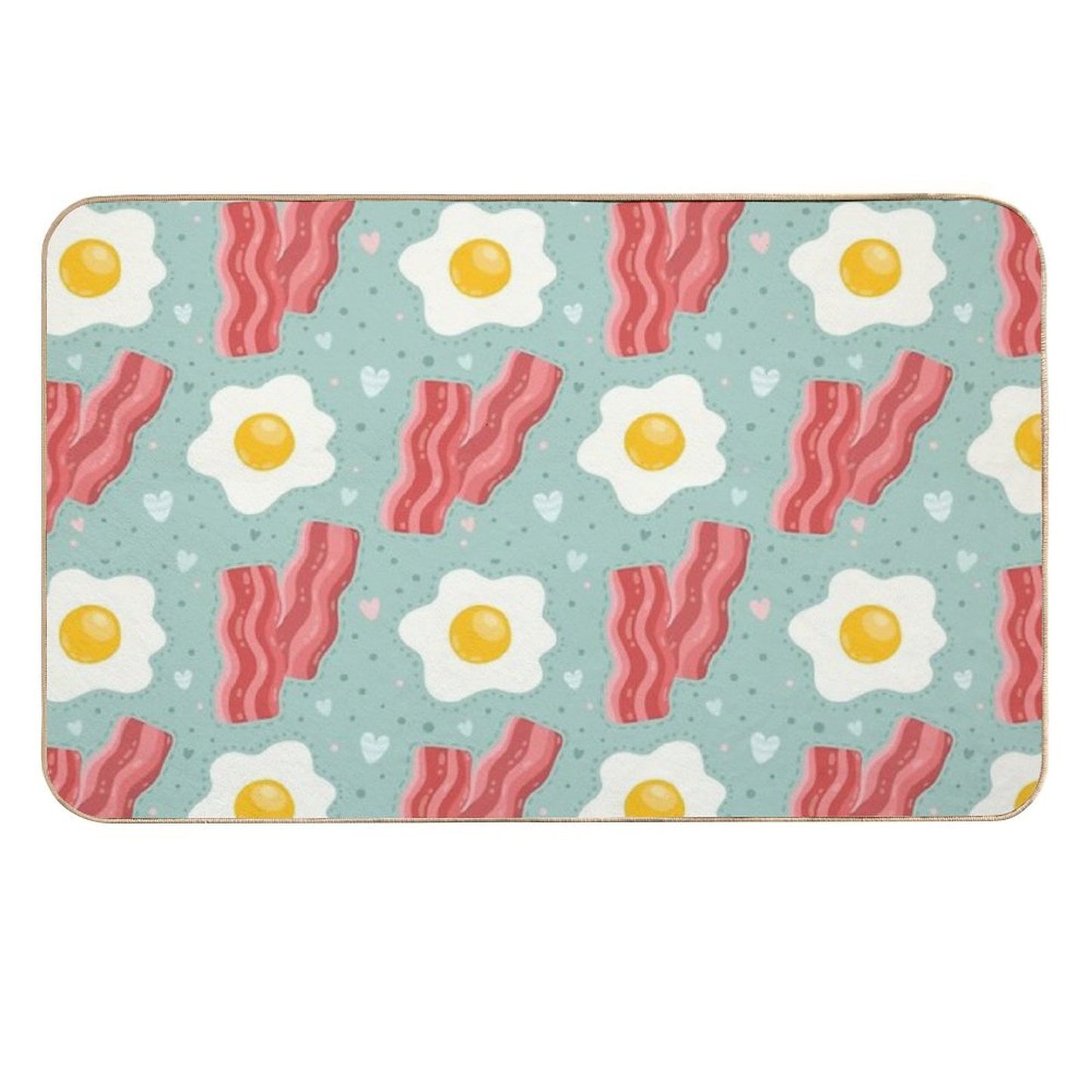 Egg And Bacon High-Traffic Bath Mat