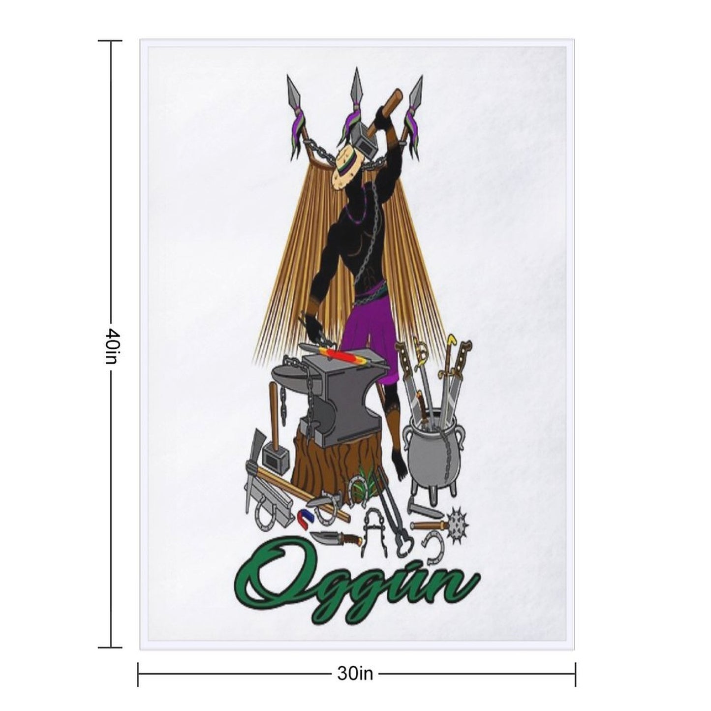 Oggún Eco-conscious Throw Blanket