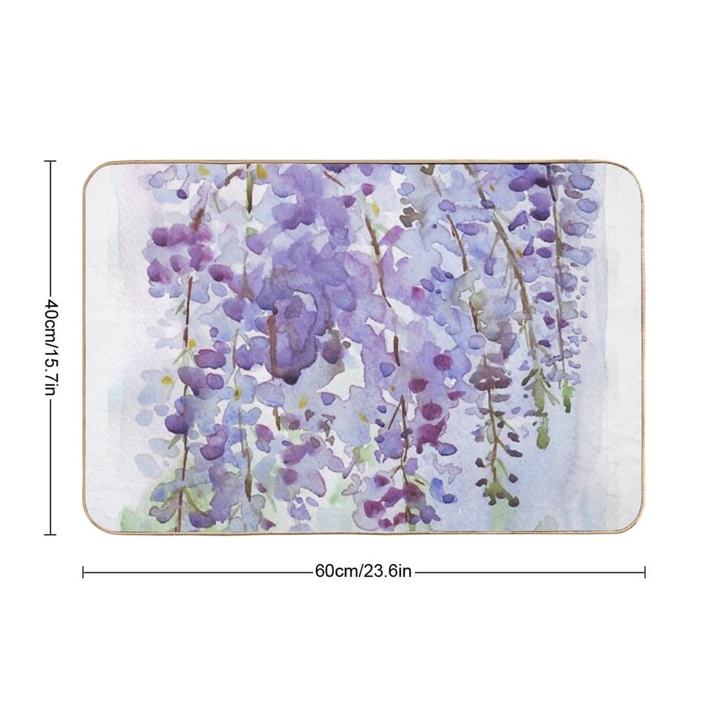 The Wisteria's Scent Rapid-Drying Bath Mat