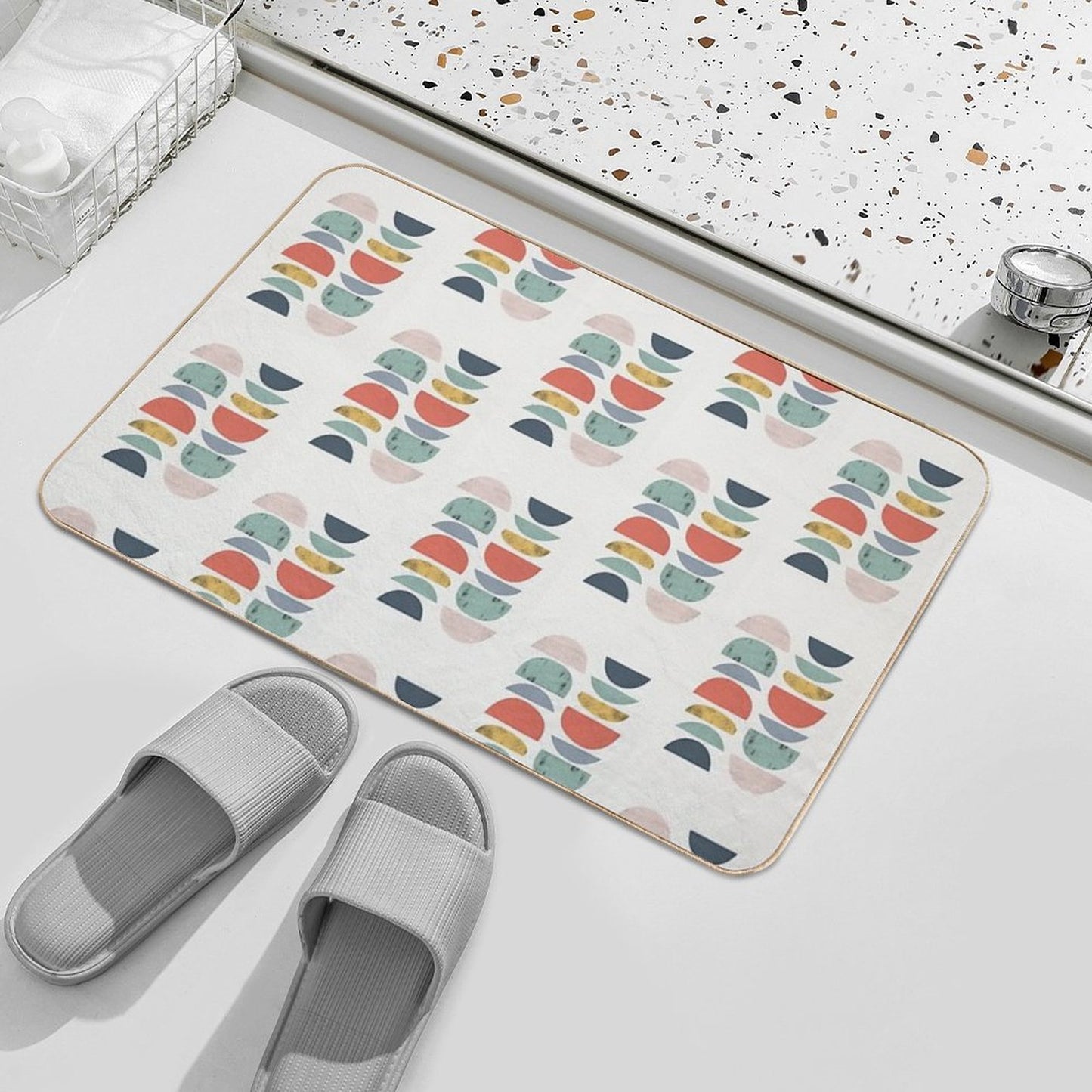 Mid Century Retro Versatile Bath Mat