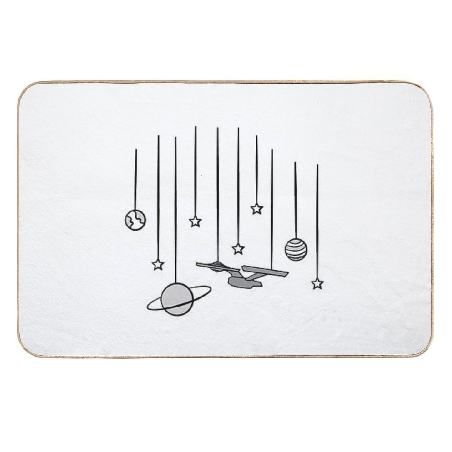 Star Trek USS Enterprise Durable Bath Mat