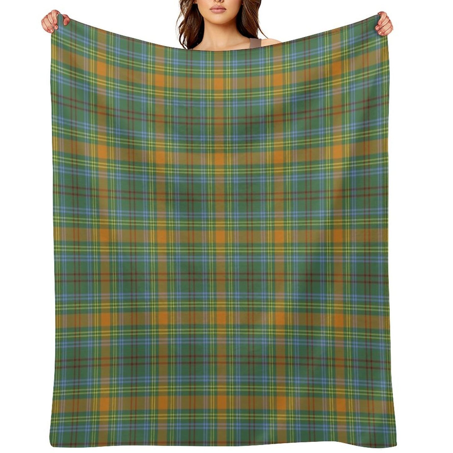 O'Brien Tartan Irish Family And Ancestry Tartan Versatility Throw Blanket