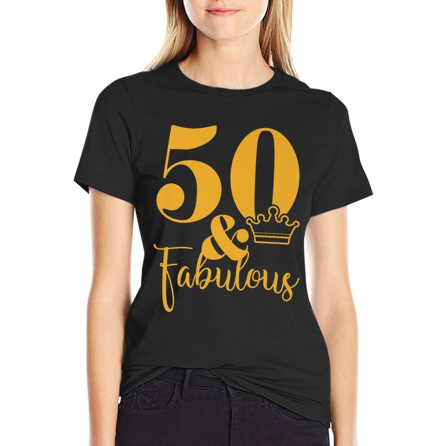 50 And Fabulous 50th Birthday Party Crown Premium Quick-drying T-Shirt