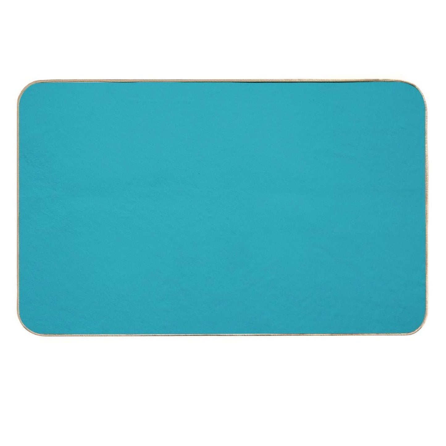 Eastern Blue Solid Color Rapid-Drying Bath Mat