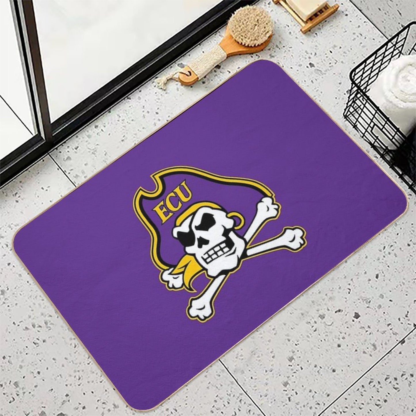 East Carolina Pirates Easy To Clean Bath Mat