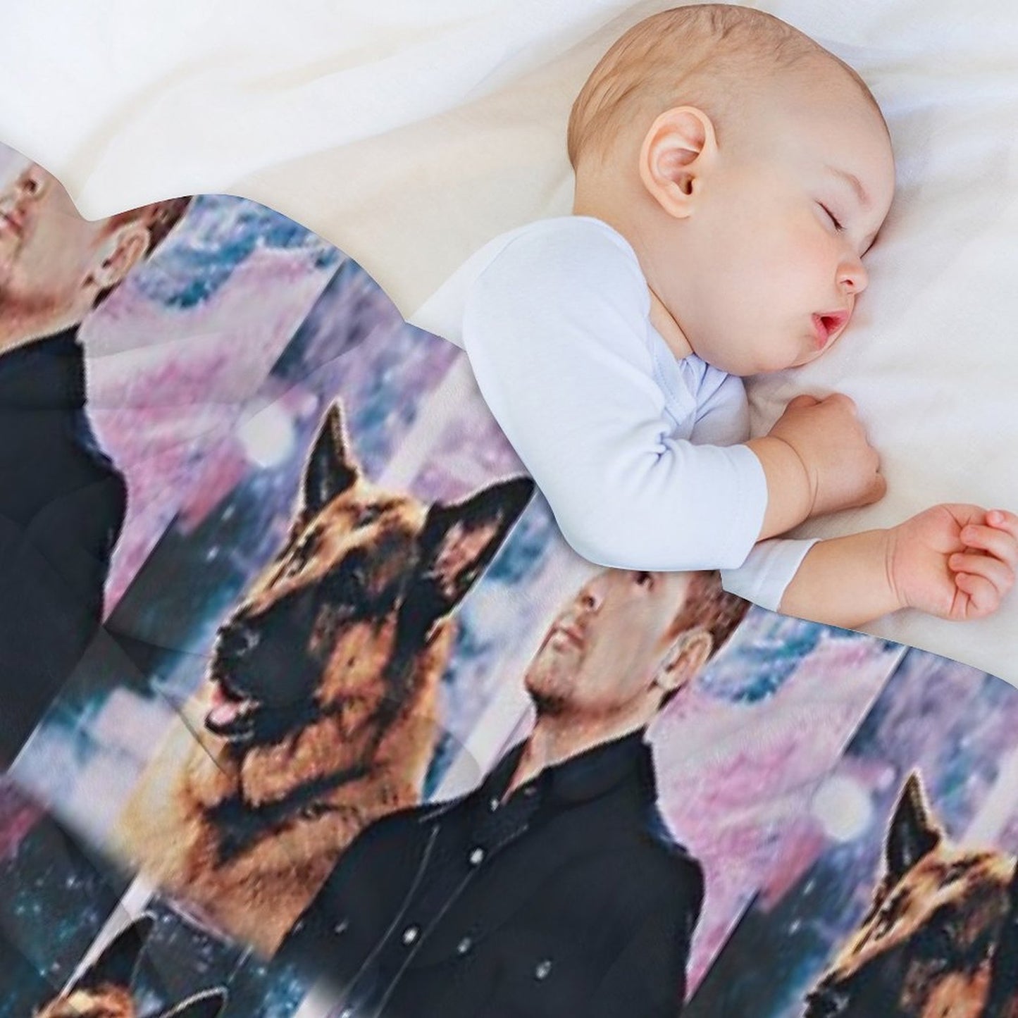 Hudson And Rex Compact Throw Blanket