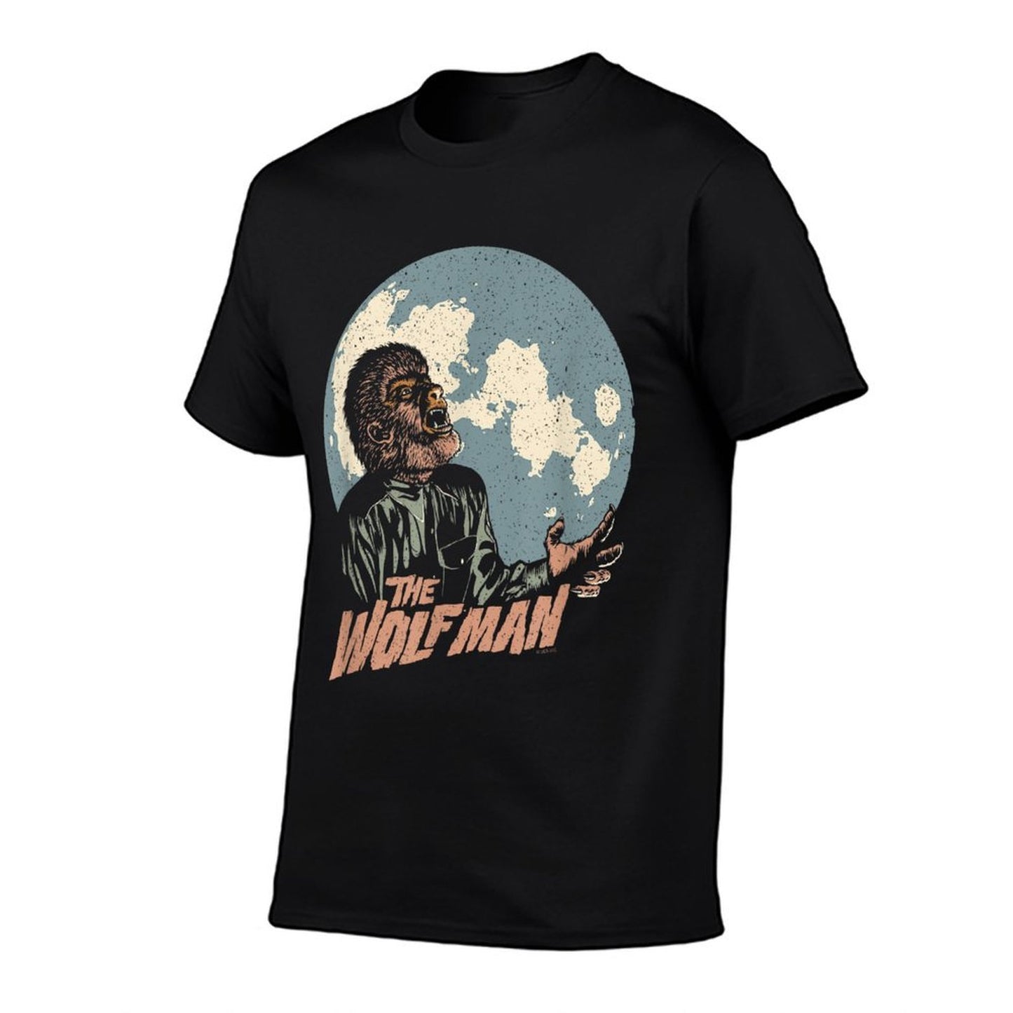 Universal Monsters Wolfman Moon Heathered Texture T-Shirt