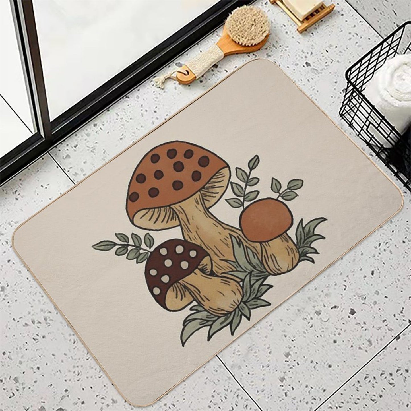 Merry Mushroom Non-Slip Bath Mat