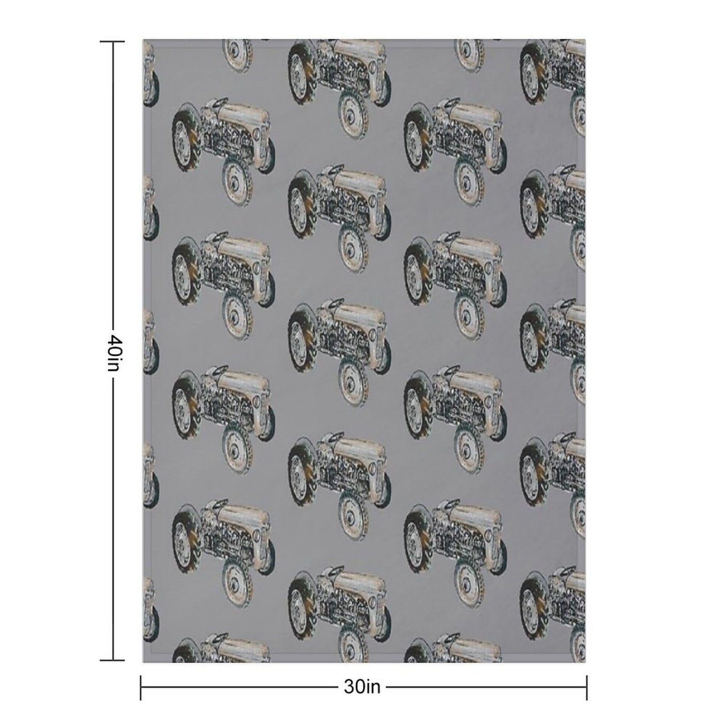 Painting of Ferguson Tractor Lightweight Throw Blanket