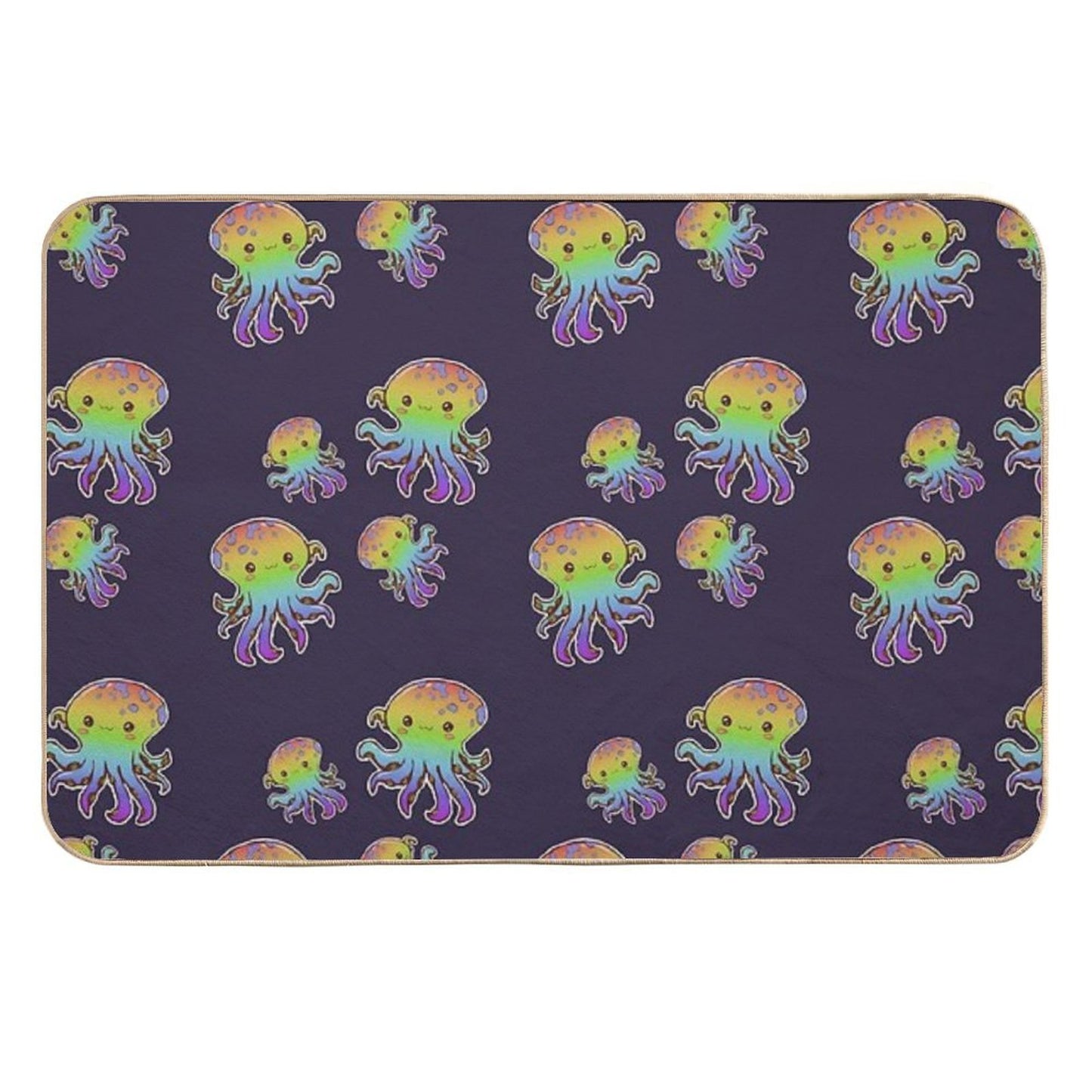 Cute Octopuses Fade-Resistant Bath Mat