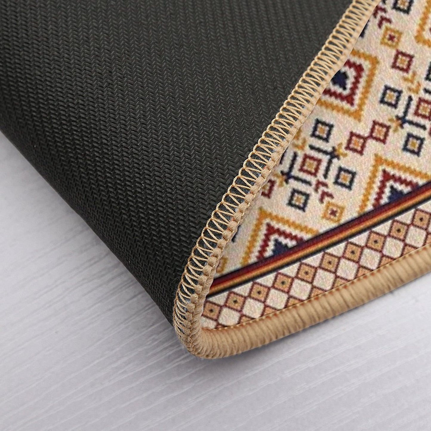 Pattern Seamless Pixel Art Ethnic Geometric for Fabric Repositionable Bath Mat