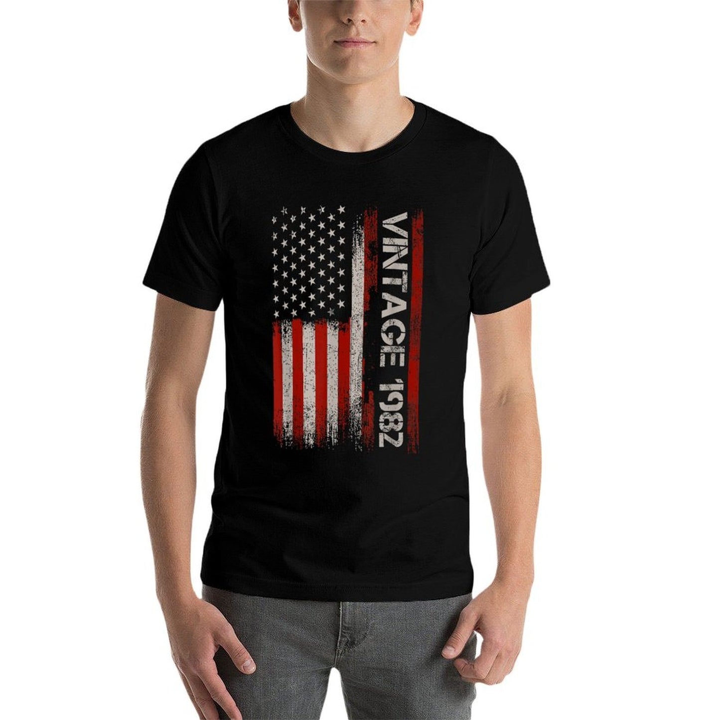 American Vintage 1982 43rd Birthday 43 Years Old  Wrinkle-resistant T-Shirt