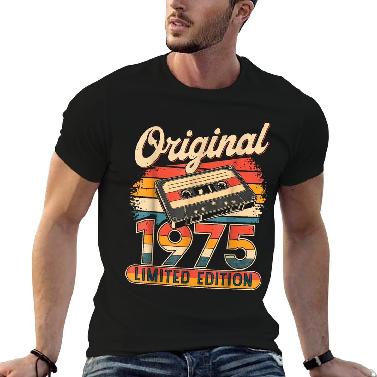 50th Birthday Man Woman 50 Years Decoration 1975 Gift Funny Versatile T-Shirt