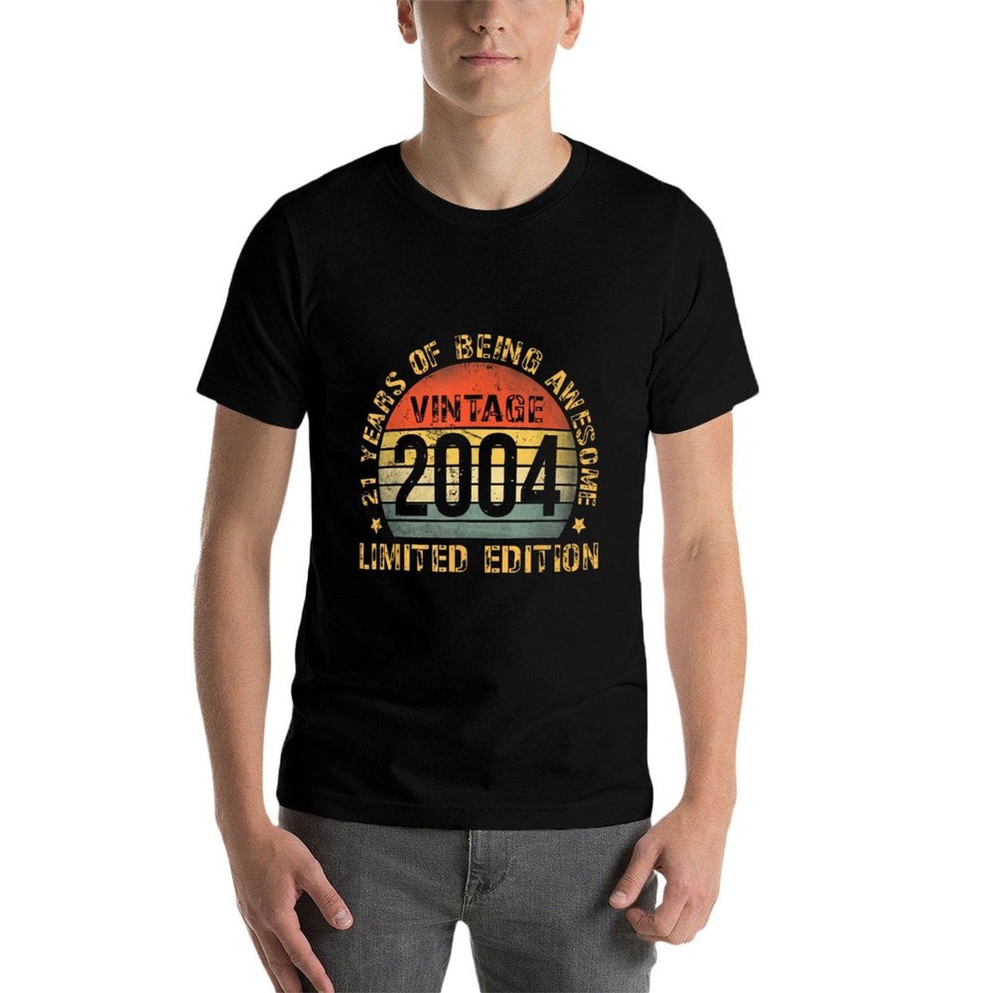 21 Year Old BDay Decorations Men Boy 21yr 2004 21st Birthday Quick-drying T-Shirt