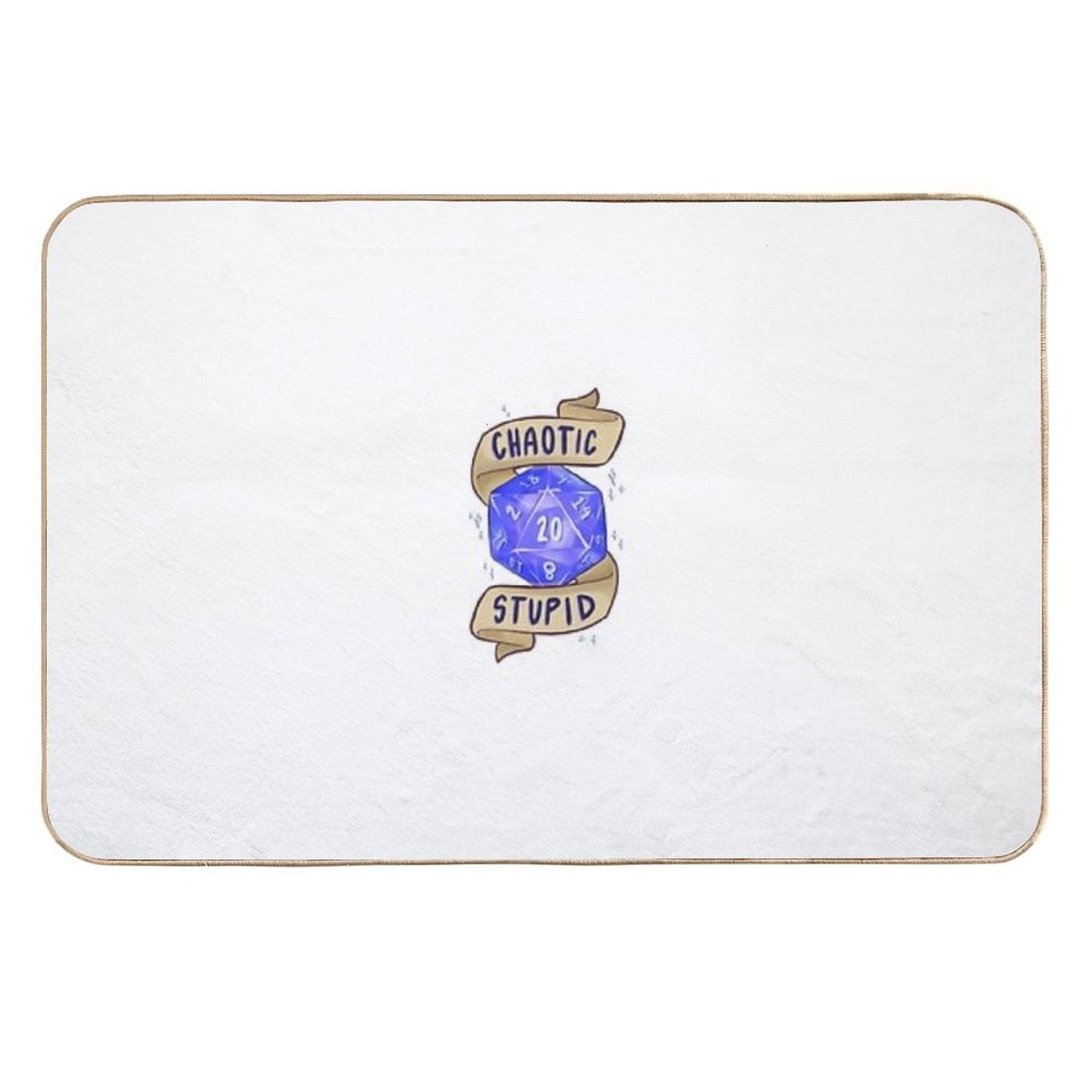 D20 Chaotic Stupid Odorless Bath Mat