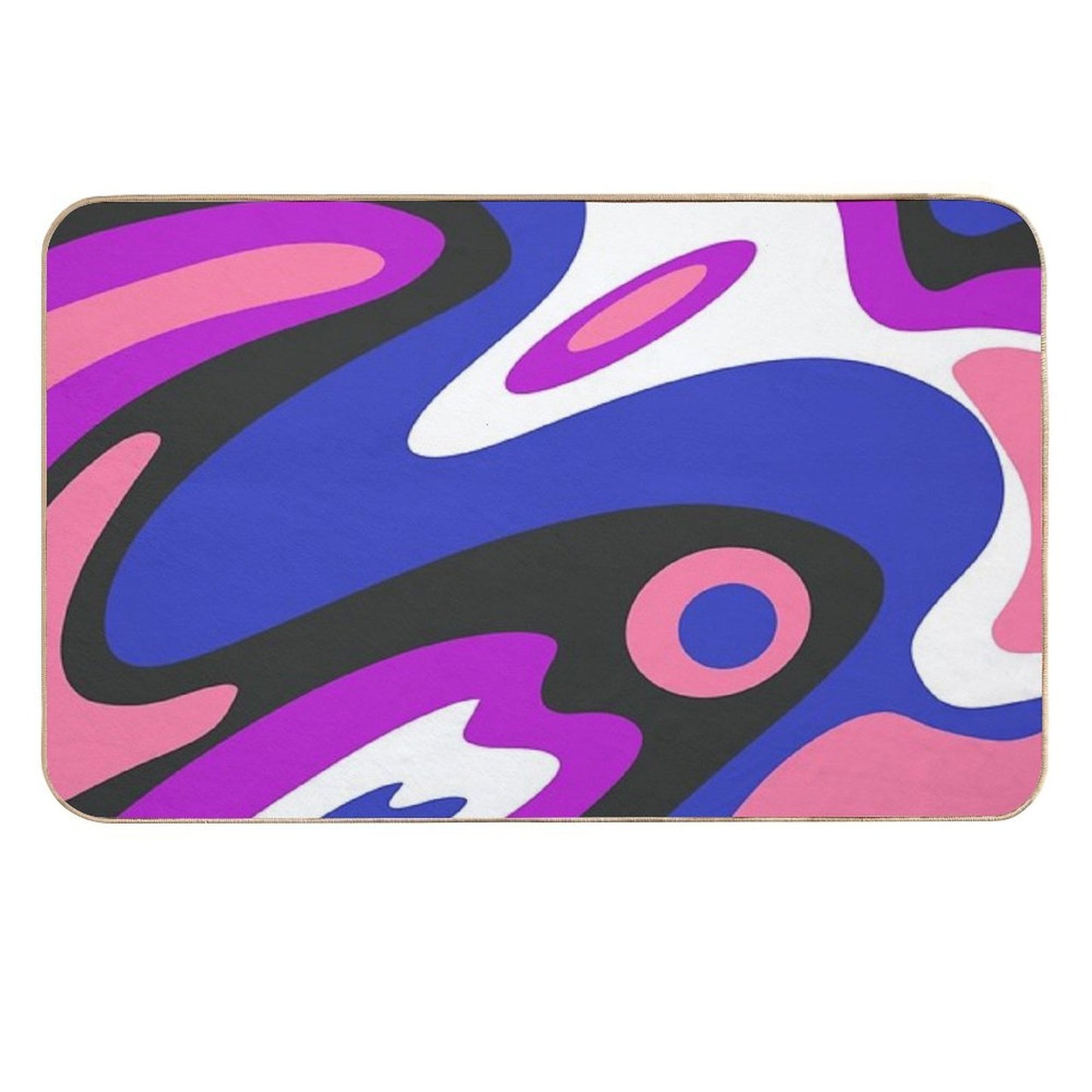 Genderfluid Groovy Pattern Versatile Bath Mat