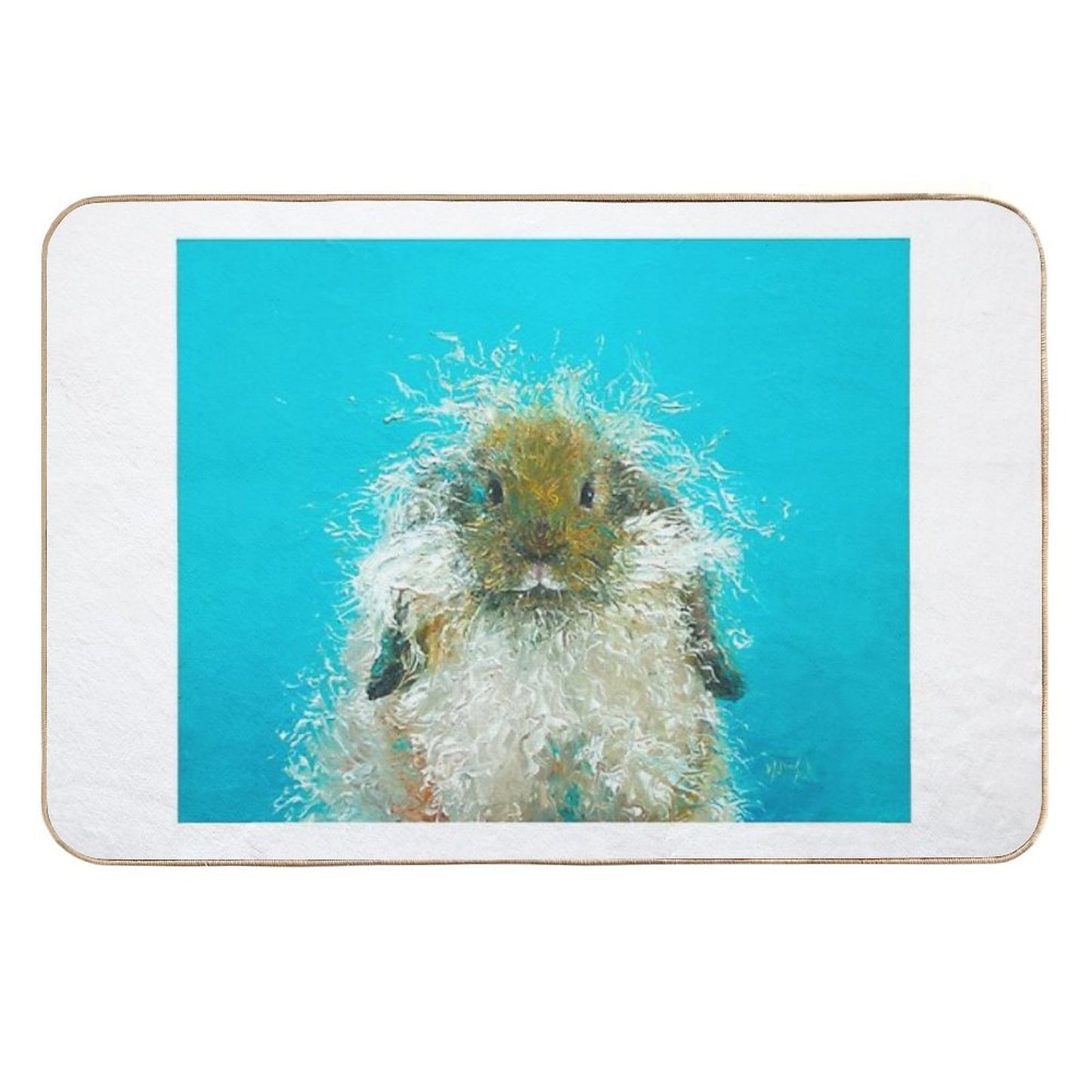 Hairy Scary Rabbit Long-Lasting Bath Mat