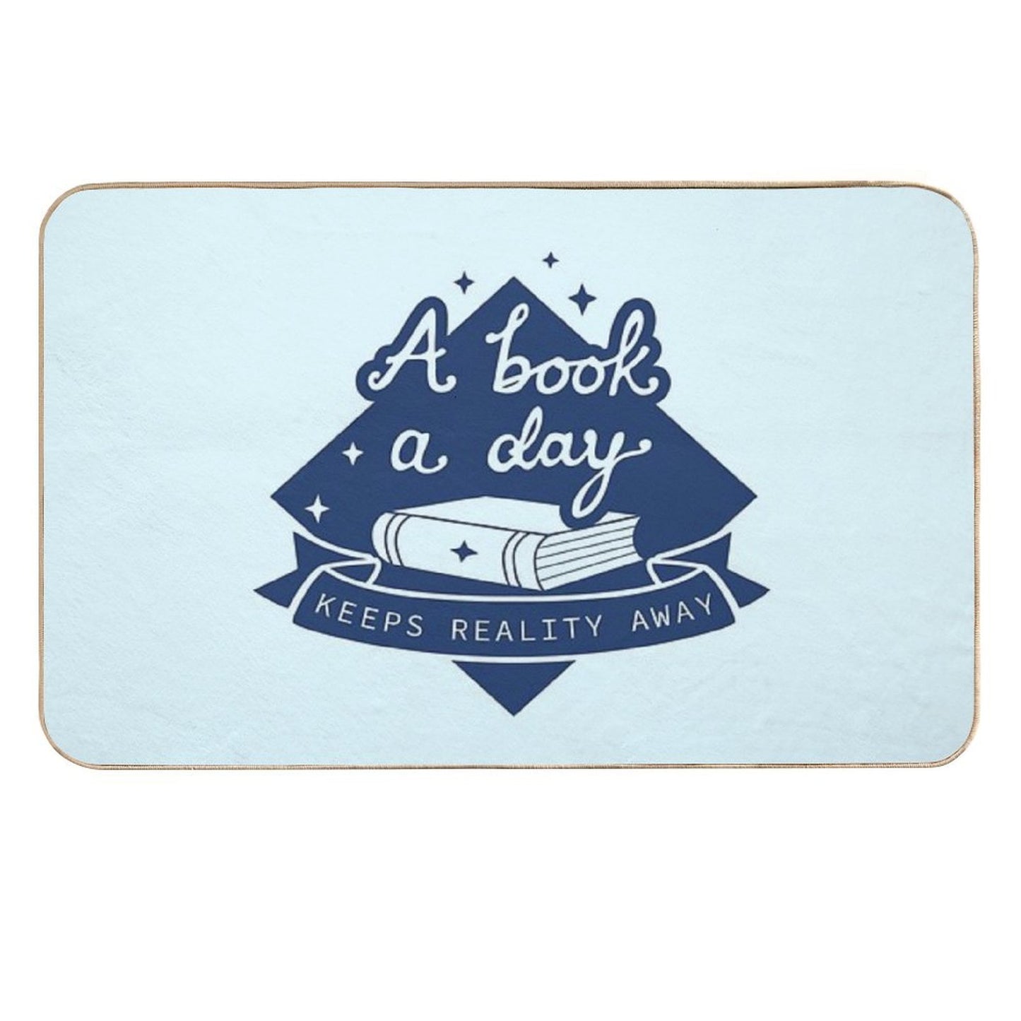 A Book A Day - Book Lover Design Durable Bath Mat
