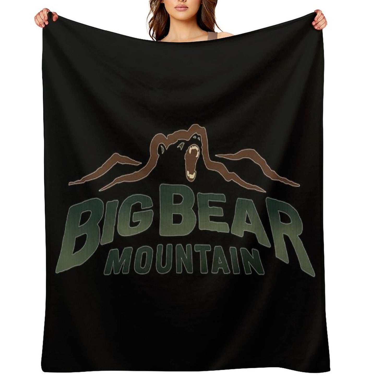 Big Bear Mountain Eco-conscious Throw Blanket