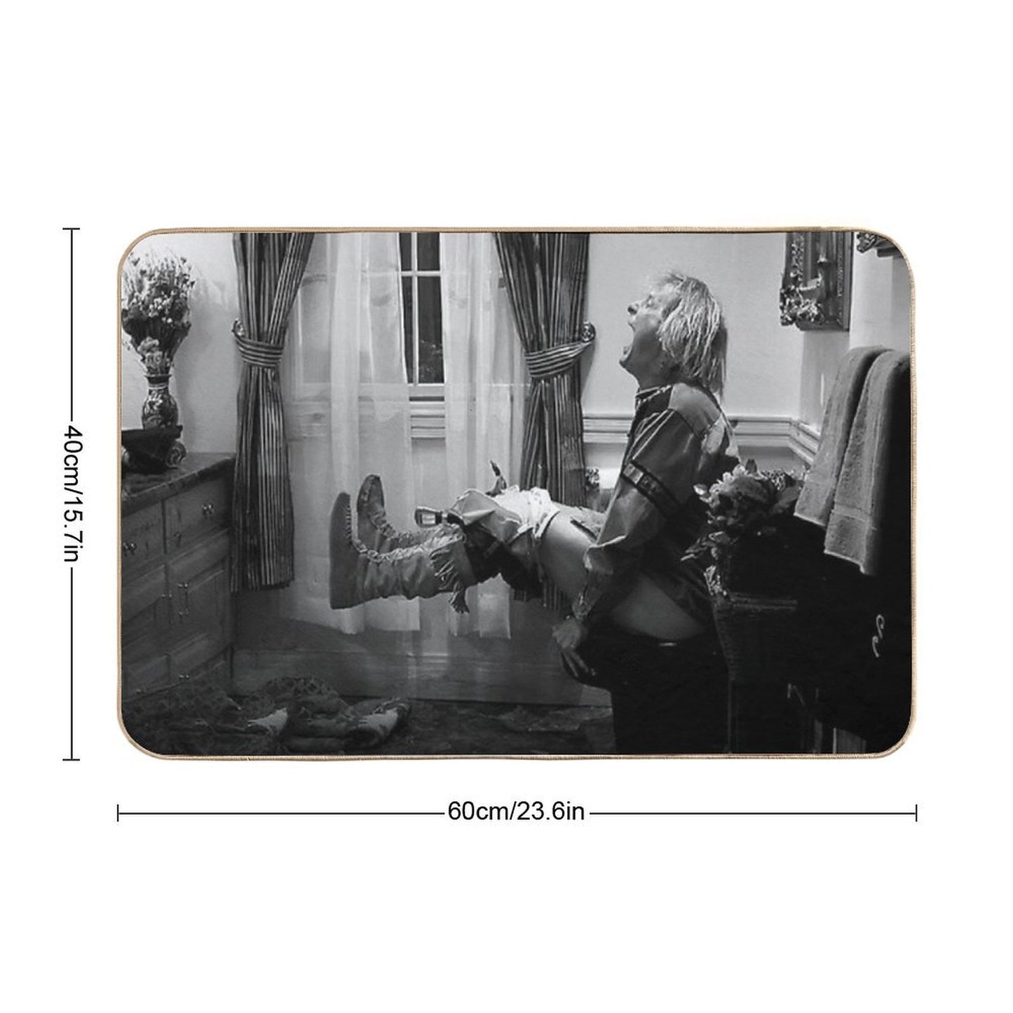 Dumb And Dumber Funny Bathroom Repositionable Bath Mat